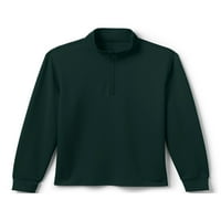 Lands's End School Uniform Men Quarter Zip Pullover