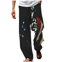 Корашан мъжки панталони ежедневни направо американски ден за независимост 3D отпечатани модни творчески ежедневни панталони Мъжки панталони ежедневни