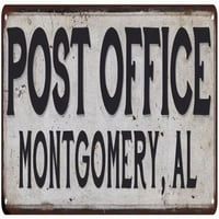 Montgomery, AL Post Office Metal Sign Vintage 106180011105