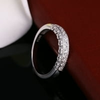 Madeline Anniversary Band Ring CZ Sterling Silver Womens Ginger Lyne Collection