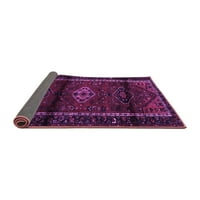 Ahgly Company Indoor Round Персийски лилави традиционни килими, 8 'кръг