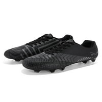 Жени мъже футболни чистици шипове футболни обувки тренировки маратонки Университет Неплъзгаща се бягаща маратонка Деца фирма наземна атлетична обувка черна 7