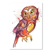 AmericanFlat Red Owl от Sam Nagel Poster Art Print