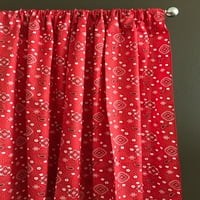 Памучна завеса флорална paisley bandanna печат широко червено