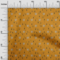OneOone Silk Tabby Orange Fabric Animal Fabric за шиене отпечатана занаятчийска тъкан край двора