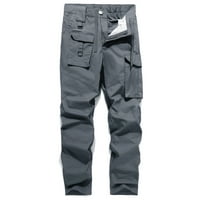 Blueek Multi-Pocket Pants Износване на устойчиви разтягащи тренировки Военни вентилатор дълги панталони
