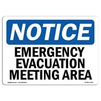 Знак за известие - зона за срещи за аварийна евакуация