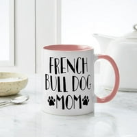 Cafepress - Френска мама на Булдог - Оз керамична чаша - чаша за новост кафе чай