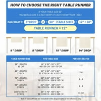 Създател на таблица за есенна маса Rustic Rustic Table Runner с Tassel Boho Table Runner Table Runners - в