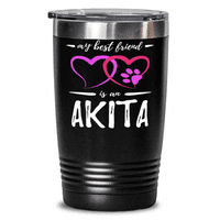 Най -добрият приятел Akita Dog 20oz неръждаема чаша за чаша забавно куче мама идея подарък