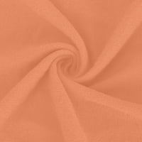 Дамски отворен фронт изрязан жилетка с дълъг ръкав жилетка яка твърд цветен пуловер CASUALWEAR Плетена жилетка монтирана култура удобен пуловер оранжев XXL
