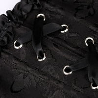 Leesechin Womens Sexy Vintage Gothic Party Floral Lace Up Slim Corset Bustier Tube Top на клирънс