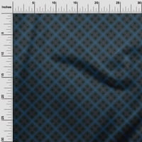 OneOone Organic Cotton Voile Fabric Tartan Check Print Fabric Bty Wide