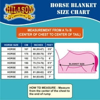 59hi 82 Hilason 1200D Winter Waterproof Poly Horse Bendle Belly Wrap Purple