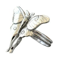 Колиета за жени винтидж пеперуда пръстен за годеж на сватба сватба пръстен за бижута подарък