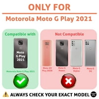 TalkingCase Slim Phone Case Cover, съвместим за Motorola Moto G Play, Vintage Telephone Print, лек, гъвкав, Soft, USA