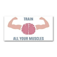 Мозък: Тренирайте всичките ви плакати на мускулите -изображения от Shutterstock