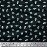 Soimoi памучен вале тъкан за риби разтърсване на печат за шиене на тъкани двор