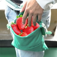 Фураторска торбичка, кожена восъчна торбичка за платно, торба с гъби за фуражи, торбичка за бране на плодове, торбичка за съхранение на зеленчуци, сгъваема чанта за колан на открито, преносима торба за платно