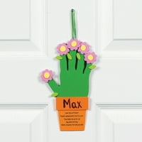 Fun Express - Цветя за отпечатък за мама за занаятчийски комплект за Деня на майката - комплекти за занаяти - висящи комплекти за занаятчийски декор - комплекти за декорация на ръчни отпечатъци - Денят на