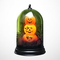 Хелоуин прозрачен купол лек преносим фенер LED декоративна лампа за домашно парти