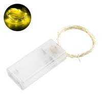 Anvazise декоративна струна светло ярко гъвкаво не е ослепително топло светодиодна лампа за домашен декор Жълт размер 3