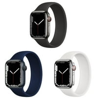 Силиконов солов контур за ябълкови часовници мъже мъже еластични колан Силиконова гривна IWatch Series Ultra 5 4 3 SE ленти