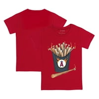 Малко дете мъничко червено червено Лос Анджелис Ангели Тениска за горещи прилепи