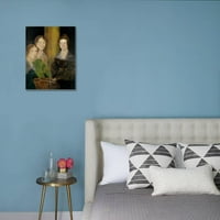 Портрет на сестрите Бронте, C1834, Фигуративно опънато платно стено изкуство от Патрик Брануел Бронте, продавано от Artcom