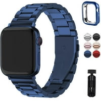 Apple Watch Band Metal Iwatch ленти Регулируема каишка със калъф за Apple Watch Series SE
