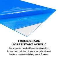 Рамка на кадъра - пълна модерна фото рамка включва UV акрилна предпазител