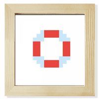 Лятна платна живот Пиксел квадратна рамка за картина Стенна плота на плота