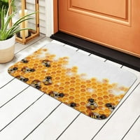 Пчелна фестивална декорация Декорация мат против приплъзване до дъното на закрито килим на открито