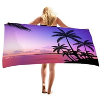 Fridja Microfiber Beach кърпа Супер лека цветна цветна кърпа за баня пясъчно одеяло за плаж с многоцелеви кърпа за разпуск за плувен басейн за пътуване