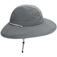 Guvpev Unise Summer Sun Protection Fisherman's Hat Dishing Light Hat - Сиво
