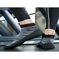 Wazshop жени чорапи за обувки спортни водни чорапи фитнес тренировка маратонки Шок абсорбция плета горна обувка мъже Атлетична маратонка разтягане устойчиво черно бяло 9