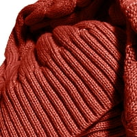 Днешните сделки Clearance Дамски топло мек кабел с дълъг ръкав плетен дълъг кардиган отворен предден бутон пуловер връхни дрехи
