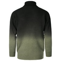 Uorcsa нов продукт есен и зимен градиент дъно костенурка пуловер риза мъжки пуловери зелено