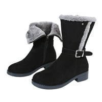 JSaierl Fur Boot for Women Short Ankle Boot Зимни снежни ботуши Ходене Пешеходни тениси