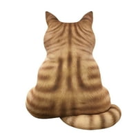3D отпечатана котка задна възглавница плюшена играчка симулация котешка възглавница