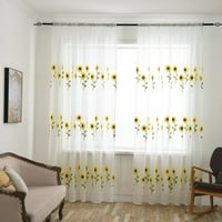 Листа от фолтури от чиста завеса тюл прозорци лечение voile драпиране вален панел панел плат