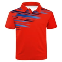 Риза за голф поло за мъже Атлетични мъжки T-ризи с къс ръкав влага влага небрежно лятна голф риза
