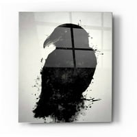 Епично изкуство „Гарванът“ от Никлас Густафсон, изкуство на акрилно стъкло, 24 x36
