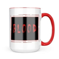 Neonblond Blood Blood Halloween халба подарък за любители на чай за кафе