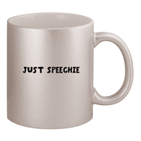 Просто речи - 11oz керамична чаша за сребърно кафе