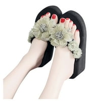 Домашни чехли за жени жени дами модни летни цветя бохемски стил чехли плажни сандали обувки