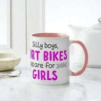Cafepress - Глупави момчета мотоциклети са за GI - унция керамична чаша - чаша за новост за кафе