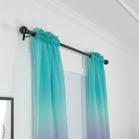 Цвят на градиента на завеси на тюл на прозореца на вратата на вратата на завеса за драпиране чисти шал вести 1бр.