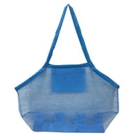 Сгъваемо дете на открито плажна чанта мрежеста чанта за рамо пазаруване играчка тотална чанта дама торбичка бански костюм съхранение организатор