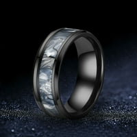 Замръзнал копринен модел инкрустиран пръстен с пръстен сплави жени мъже изискани пръстени Модни бижута Подаръчни пръстени за приятели Момичета момчета звъни сини 11